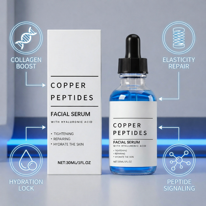 (GHK-Cu) Bioactive Copper Peptides Facial Repair Serum